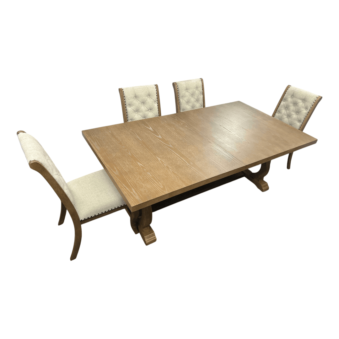 Coaster Furniture Brockway Dining Set by Coaster - Barley Brown - Thumbnail 15