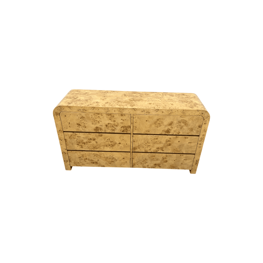 Joss and Main Cora Burl Wood 6 Drawer Dresser - Thumbnail 3