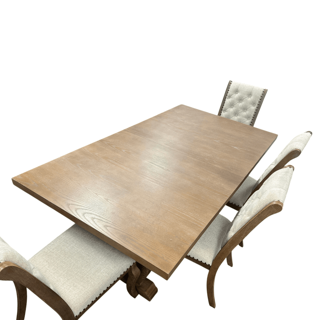 Coaster Furniture Brockway Dining Set by Coaster - Barley Brown - Thumbnail 8