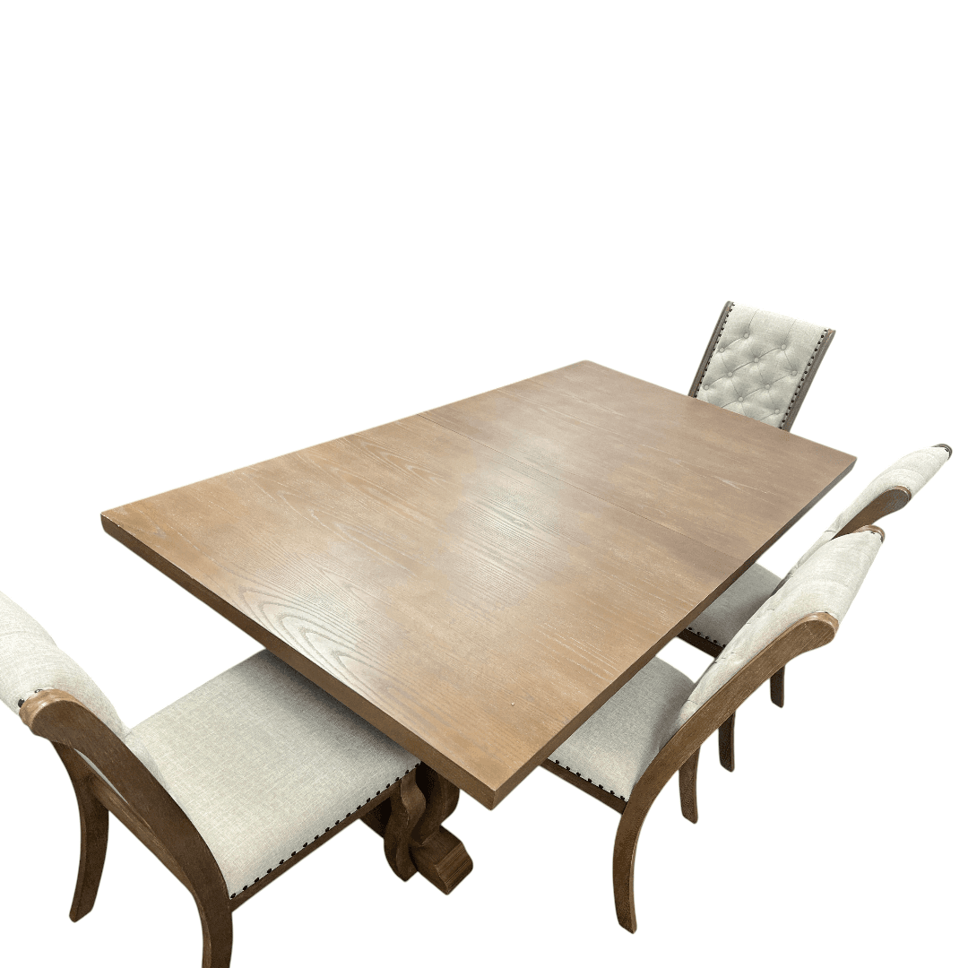 Coaster Furniture Brockway Dining Set by Coaster - Barley Brown - Thumbnail 9