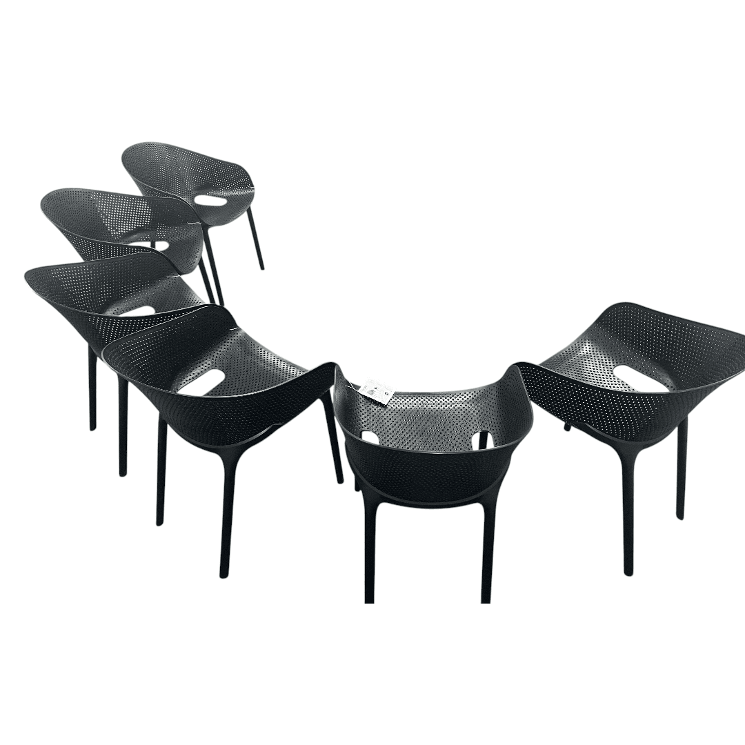 AllModern Farrah Stacking Patio Dining Armchair (Set of 6) - Thumbnail 12