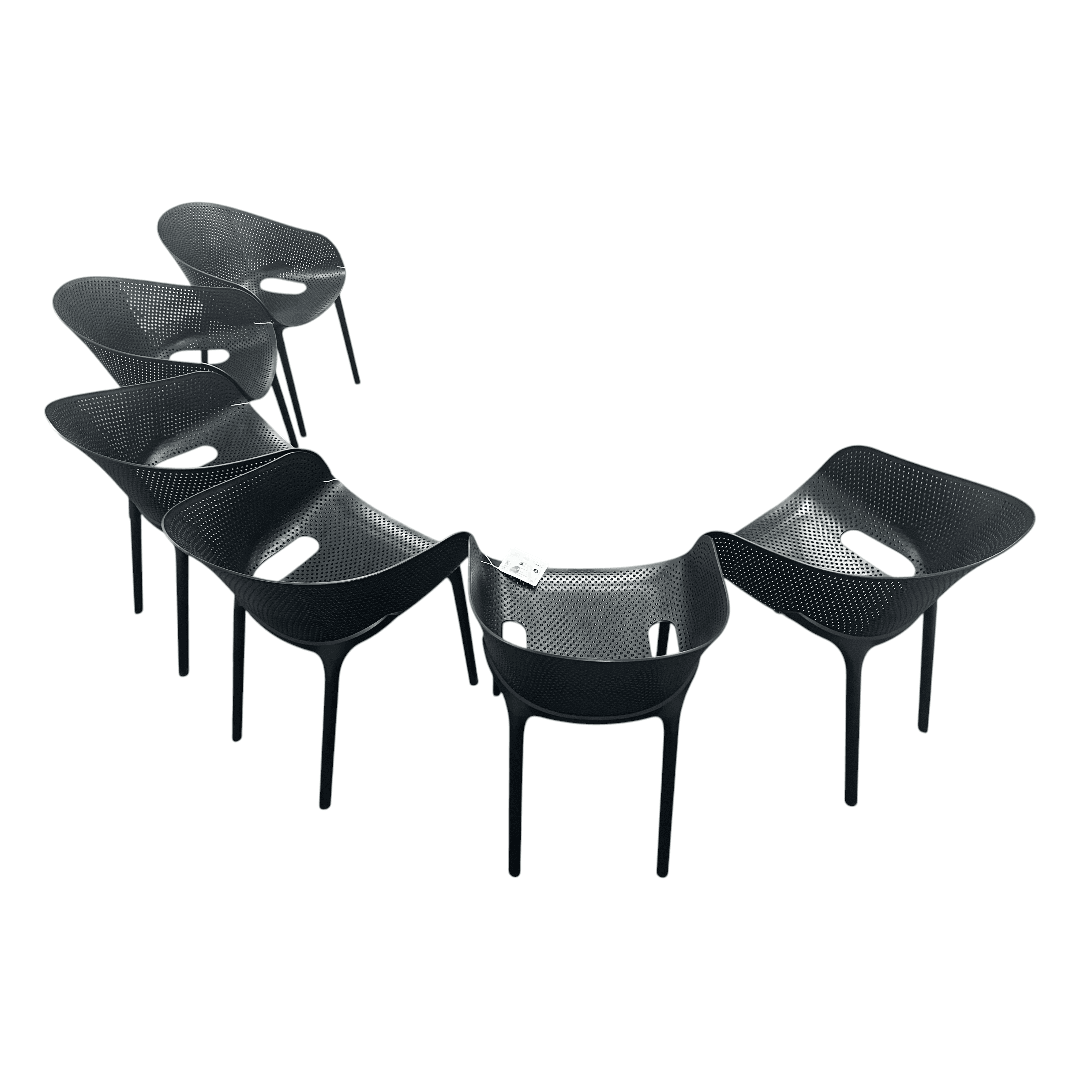AllModern Farrah Stacking Patio Dining Armchair (Set of 6) - Thumbnail 13