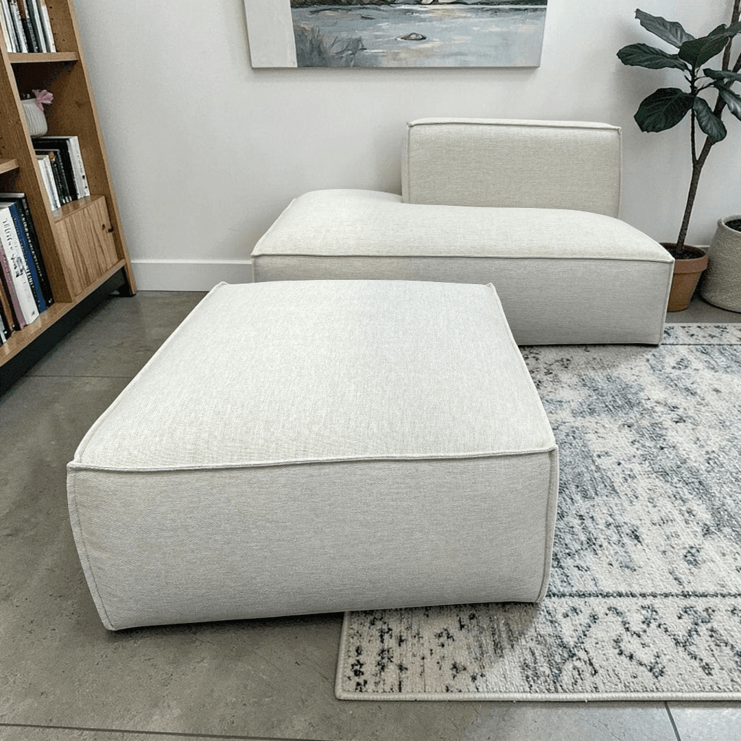 Jonathan Left Chaise and Ottoman