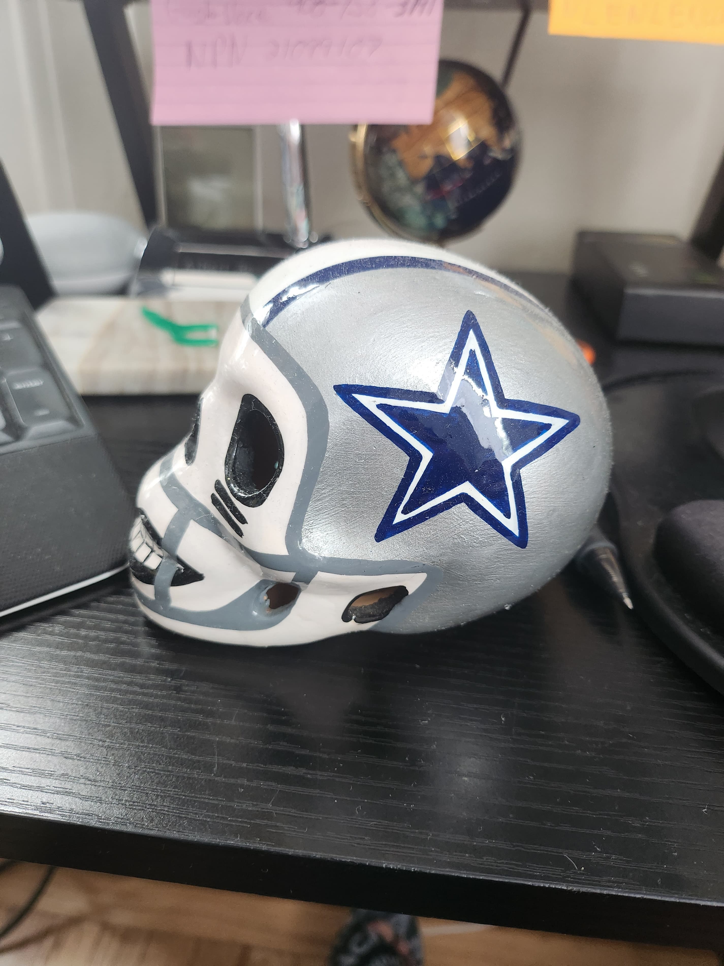 Dallas Cowboys Decorative Skull Helmet