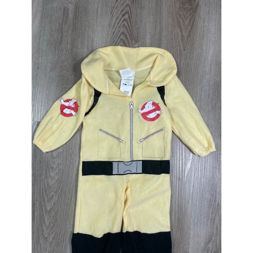 Rubie's Ghostbusters Toddler Costume Jumpsuit Yellow Long Sleeve with Boot Cover - Thumbnail 3