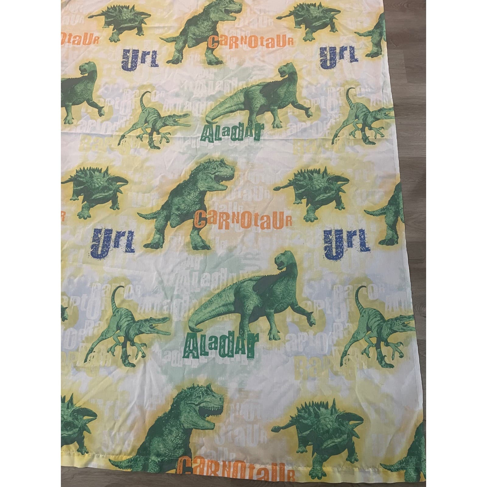 Vintage Disney Dinosaur Sheets Twin 2000 Aladar Carnotaur Movie Flat Fitted Y2K - Thumbnail 10
