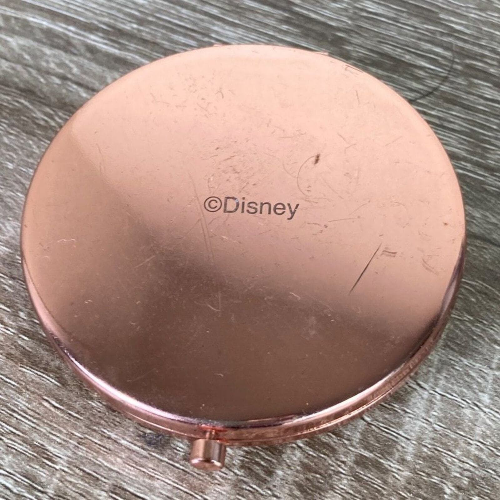 Disney Store Belle Compact Mirror 25th Anniversary Beauty Beast Art Rose Gold - Thumbnail 6
