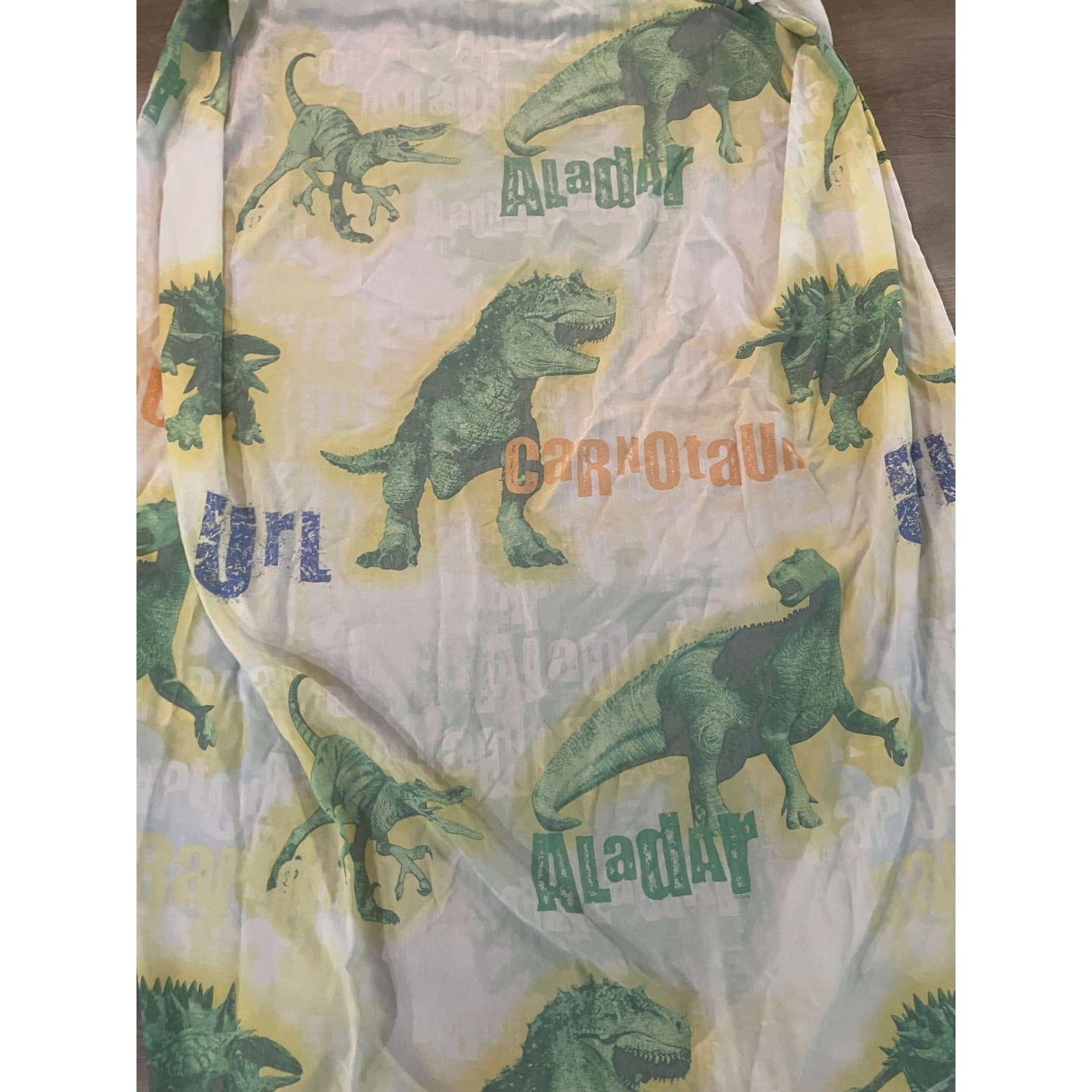 Vintage Disney Dinosaur Sheets Twin 2000 Aladar Carnotaur Movie Flat Fitted Y2K - Thumbnail 5