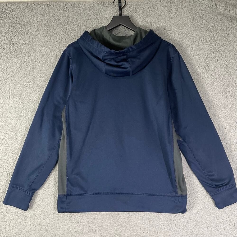 Nike Therma Fit Panthers Hoodie Mens M Blue NFL Pullover Sweatshirt - Thumbnail 3