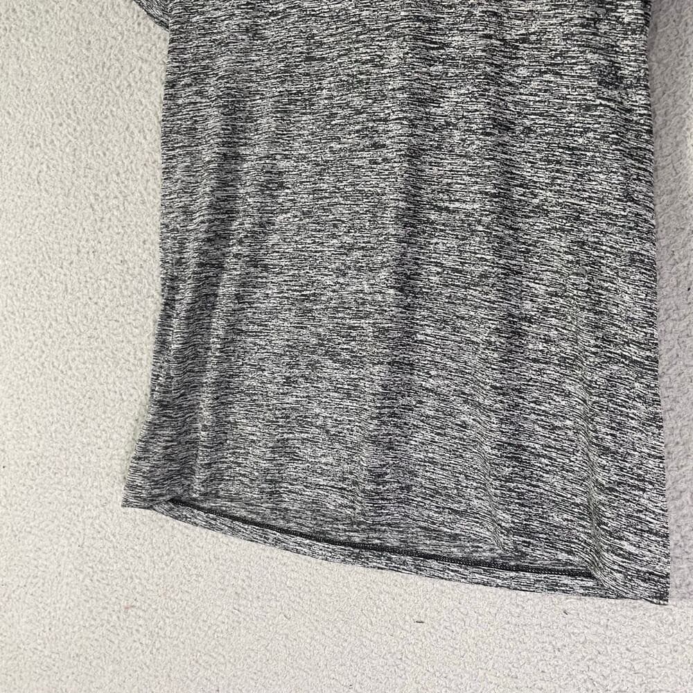 Under Armour HeatGear Heather Gray V-Neck Short Sleeve Top Athletic Shirt S - Thumbnail 7