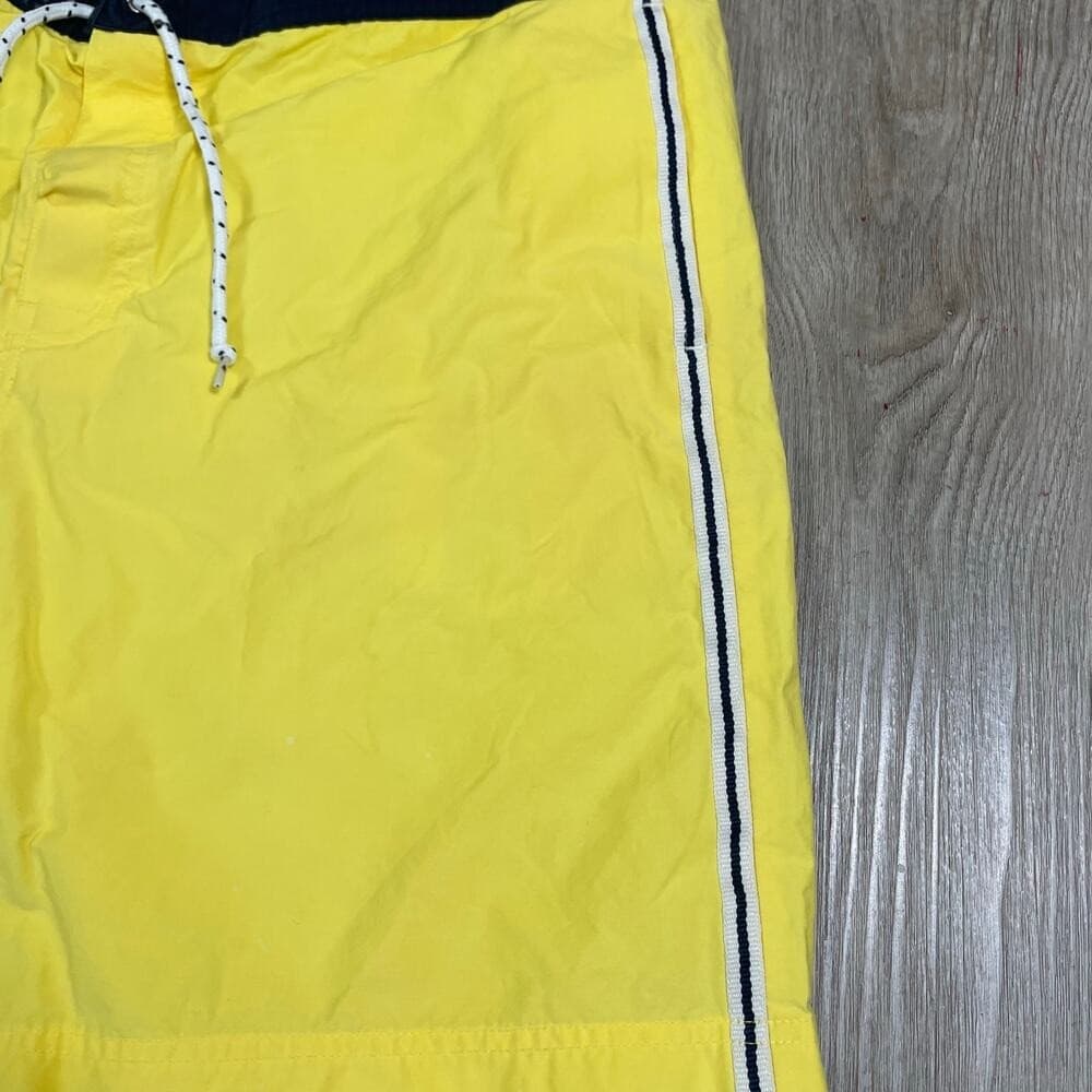 Vintage Polo Sport Ralph Lauren Swim Trunks Yellow Mesh Lined Mens L - Thumbnail 11