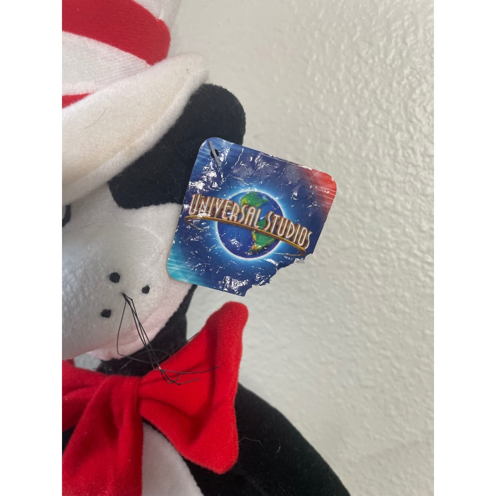 Dr Seuss Cat in the Hat Plush 18” Universal Studios Seuss Landing Toy NWT - Thumbnail 3