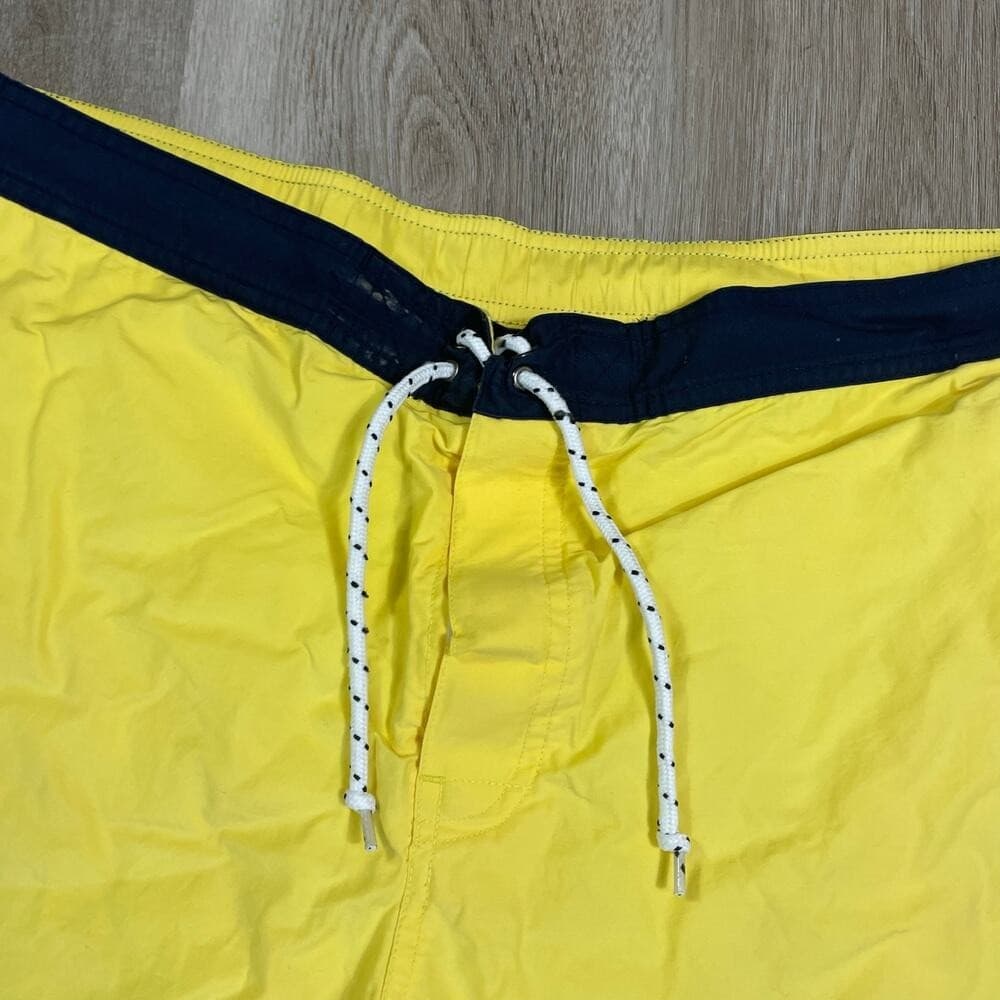 Vintage Polo Sport Ralph Lauren Swim Trunks Yellow Mesh Lined Mens L - Thumbnail 12