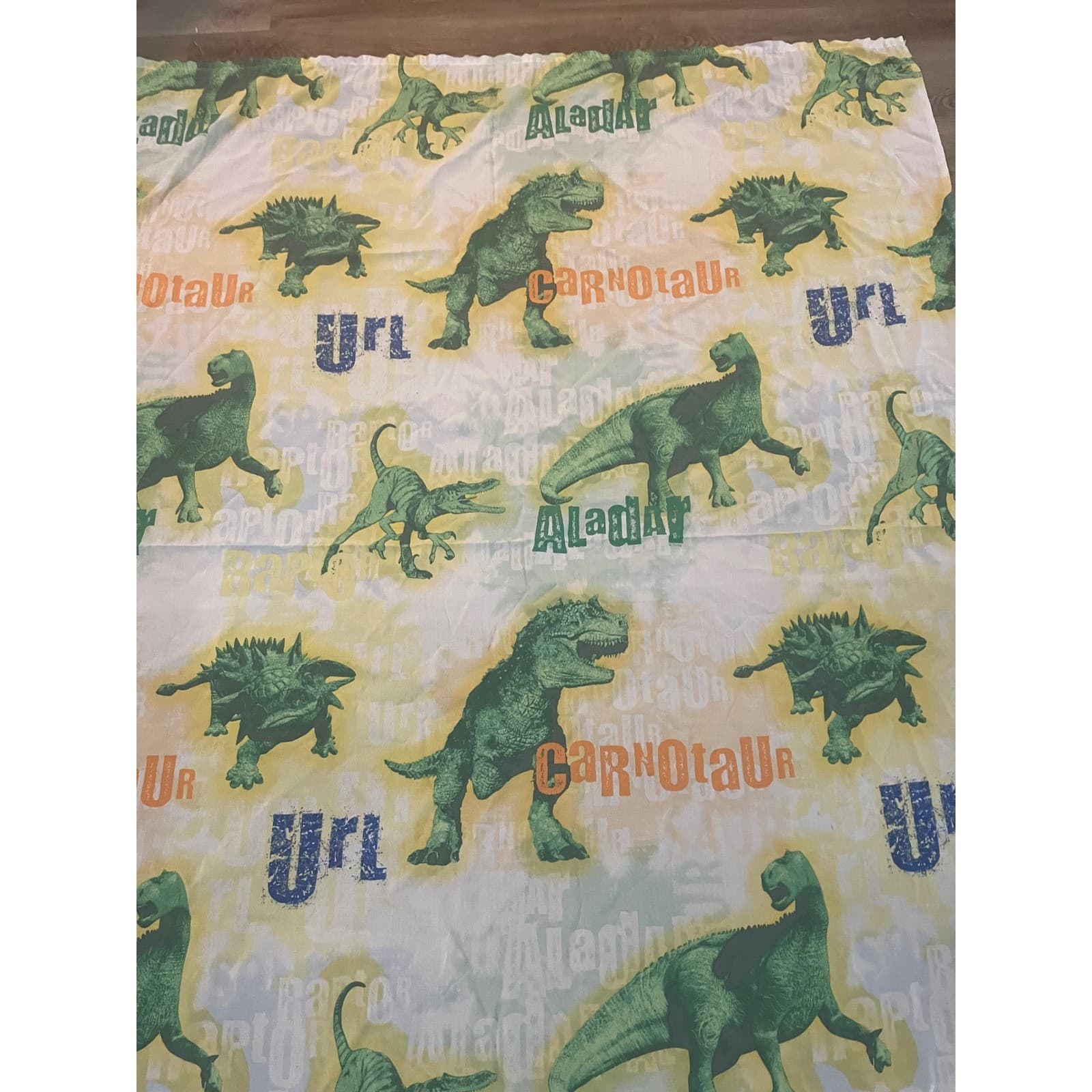 Vintage Disney Dinosaur Sheets Twin 2000 Aladar Carnotaur Movie Flat Fitted Y2K - Thumbnail 11