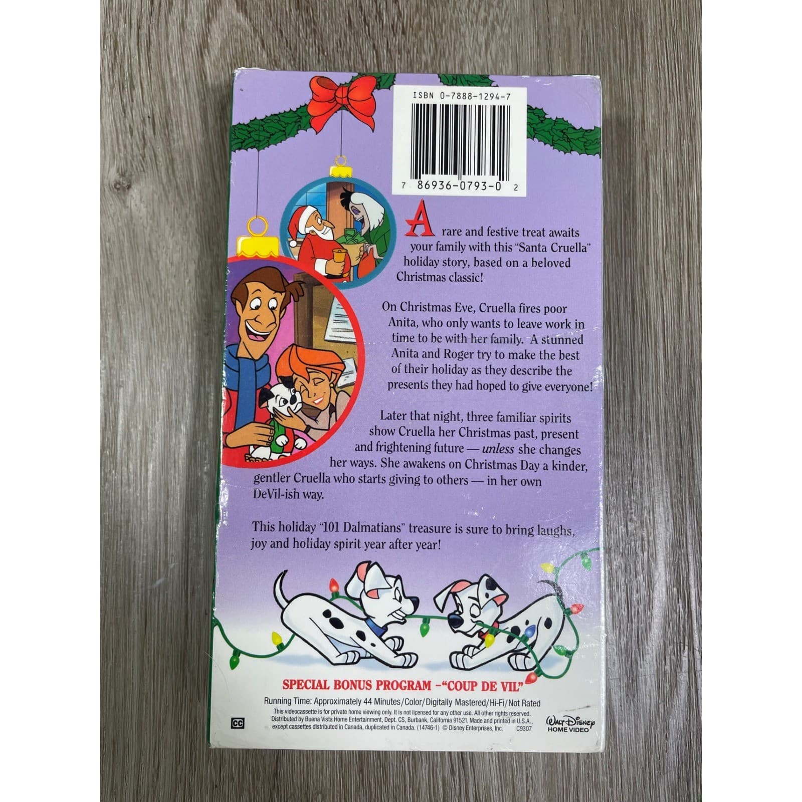Disney's 101 Dalmatians Christmas VHS Tape New Sealed Vintage Collectible - Thumbnail 6
