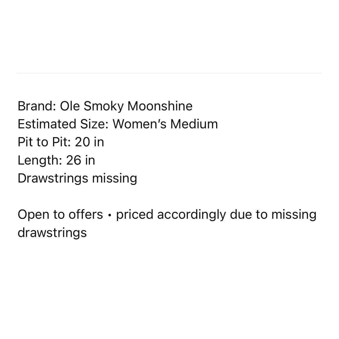 Ole Smoky Moonshine Hoodie Womens M Blue Good Vibes Tennessee Pullover Floral - Thumbnail 3