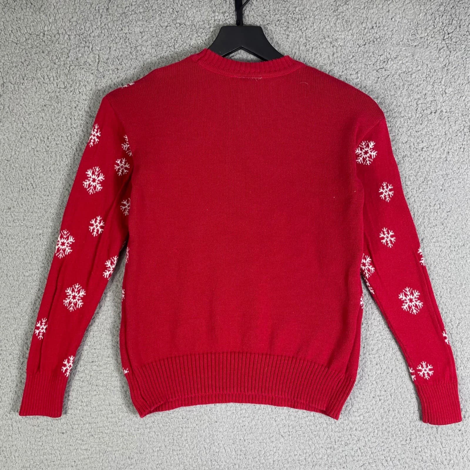 Grinch Ugly Christmas Sweater Kids XS Red Dr Seuss Holiday Knit Pullover - Thumbnail 5