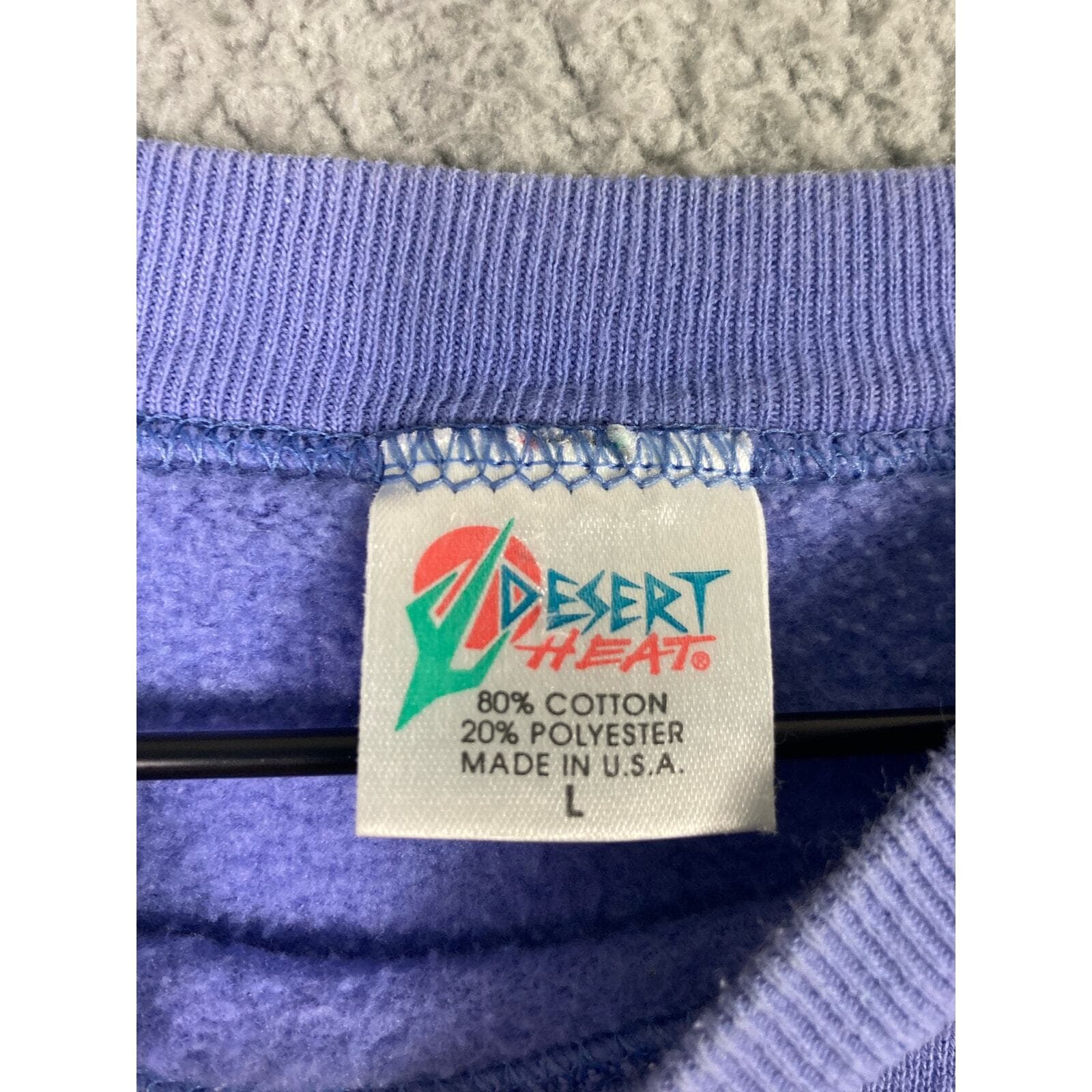 Vintage Duck Village Dolphin Sweatshirt USA Made Blue Embroidered Crewneck L - Thumbnail 4