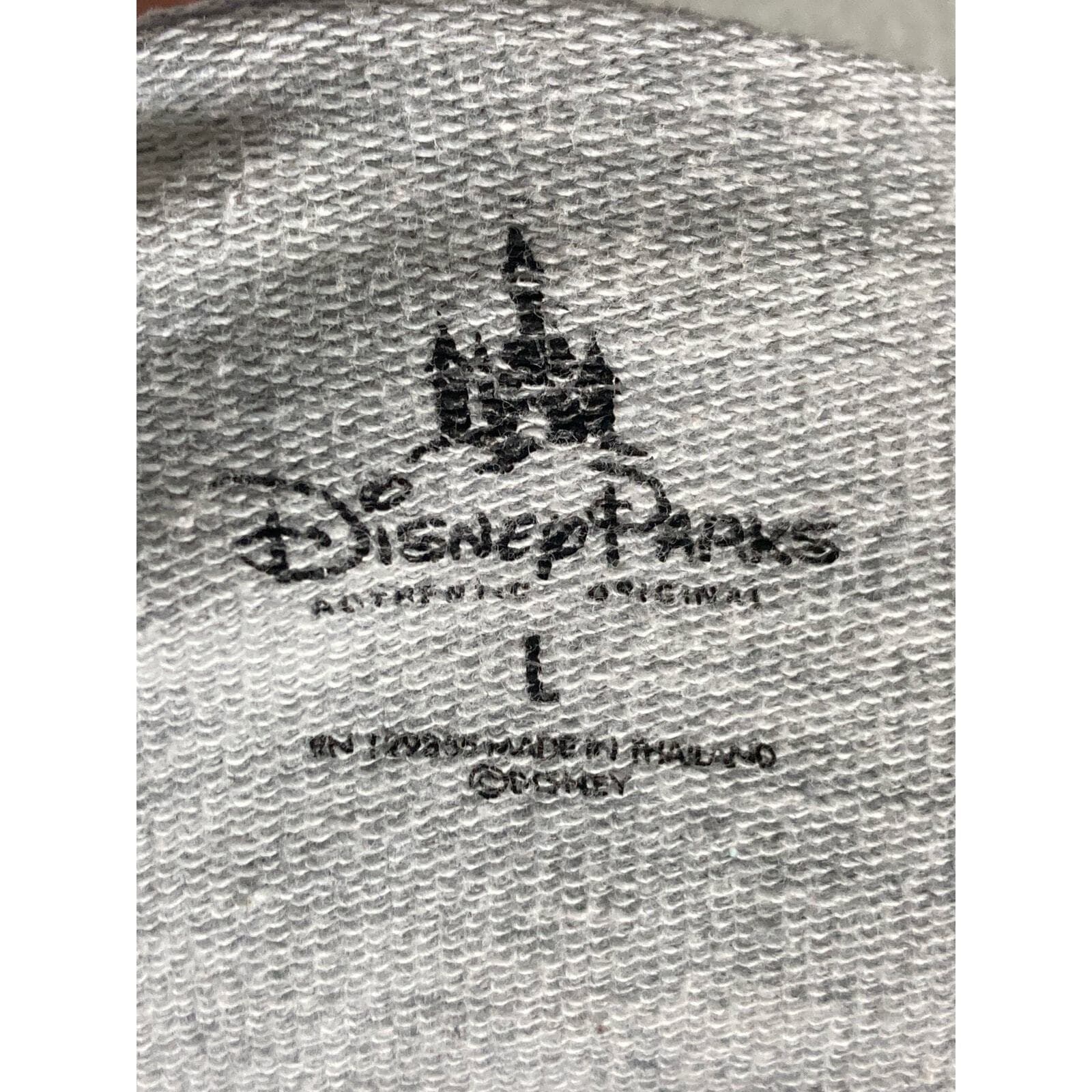 Disney Parks Minnie Mouse Women's Gray Hoodie Cropped Sweatshirt Size L - Thumbnail 2
