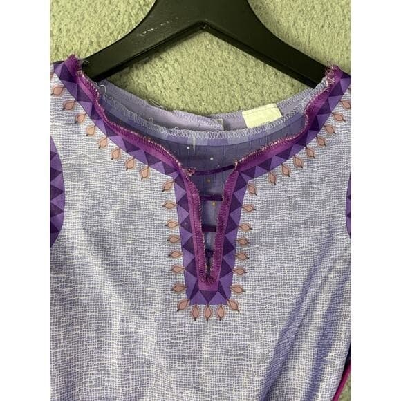 Disney Wish Asha Costume Dress Girls 4–6X Purple Belted Long Sleeve Jakks - Thumbnail 7
