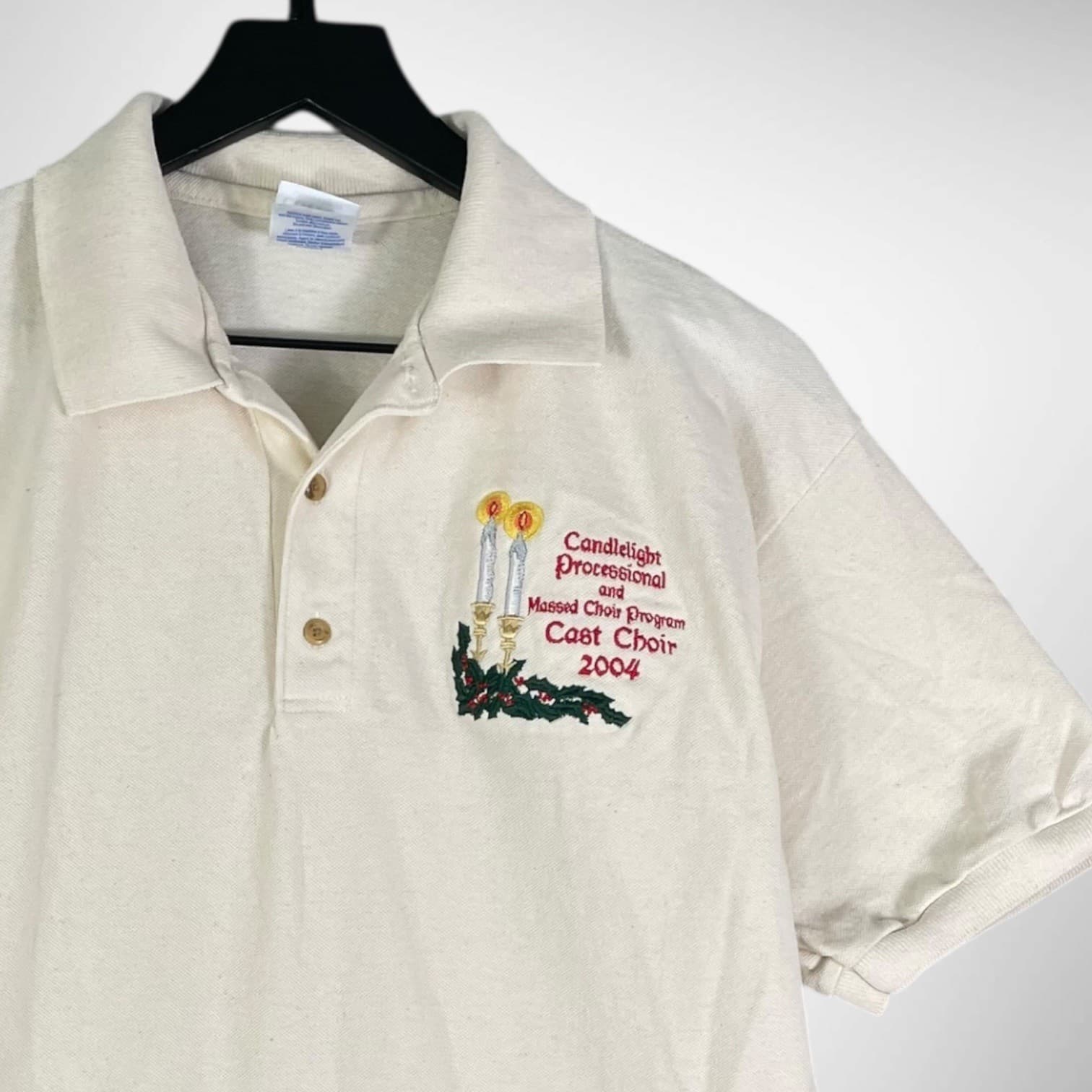 Disney EPCOT 2004 Cast Choir Polo Holidays Around World Shirt Adult M - Thumbnail 2