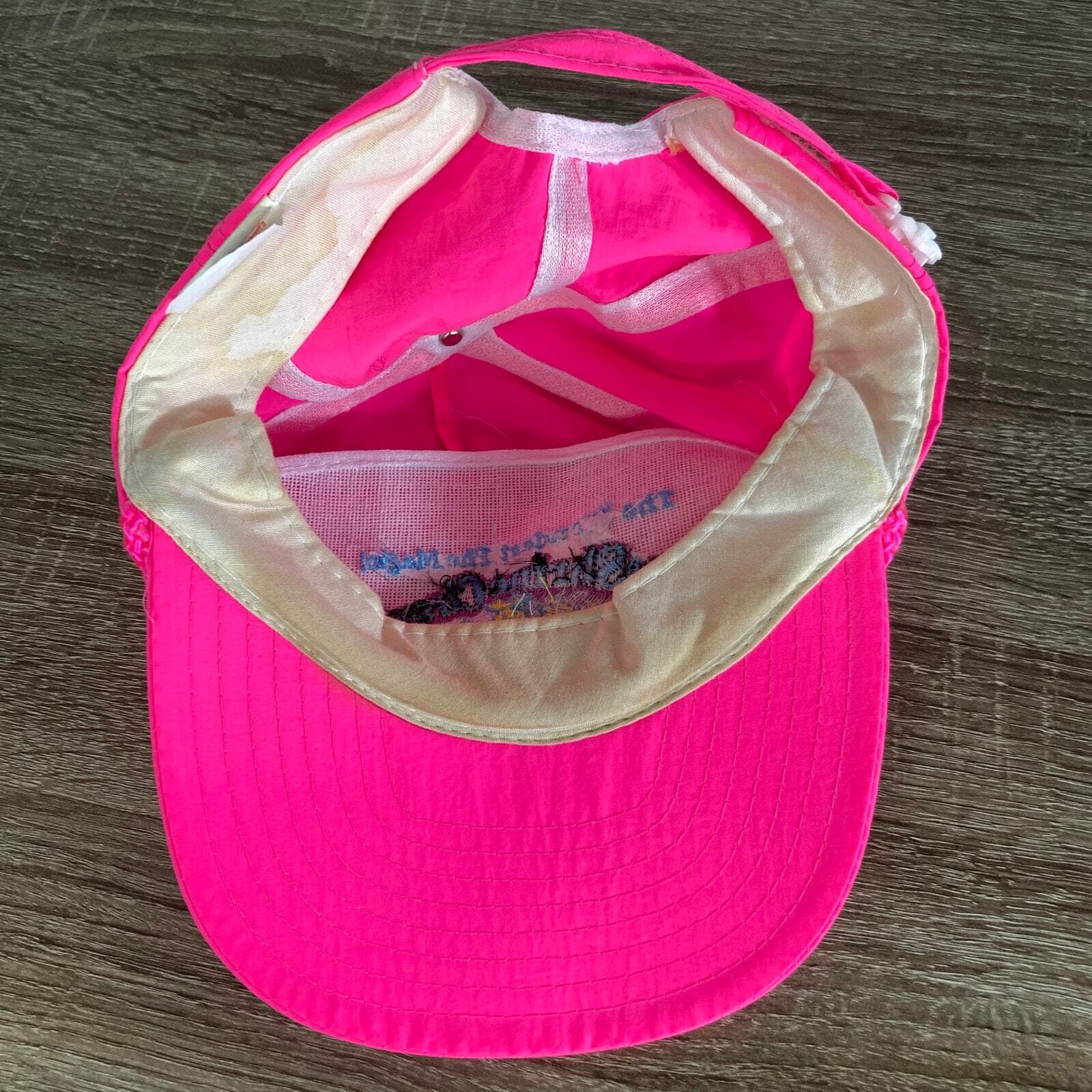 Vintage Shrine Circus Snapback Hat Neon Pink 90s Trucker Cap USA Made - Thumbnail 5