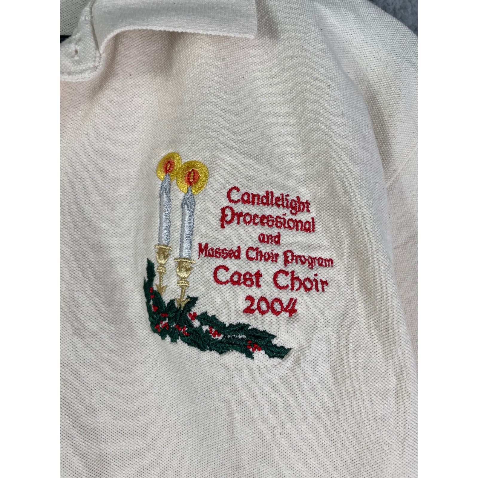 Disney EPCOT 2004 Cast Choir Polo Holidays Around World Shirt Adult M - Thumbnail 8