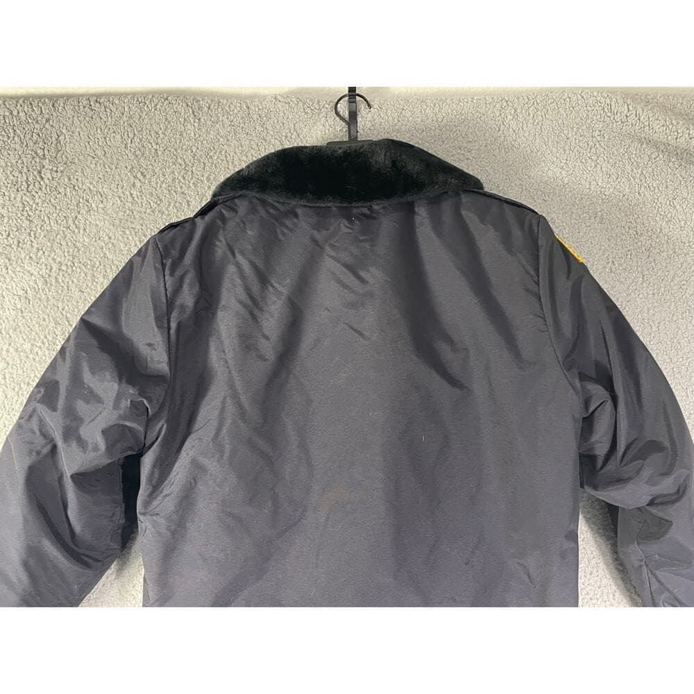 Horace Small USA Security Jacket 42R Black Uniform Coat Faux Fur Collar Vintage - Thumbnail 7