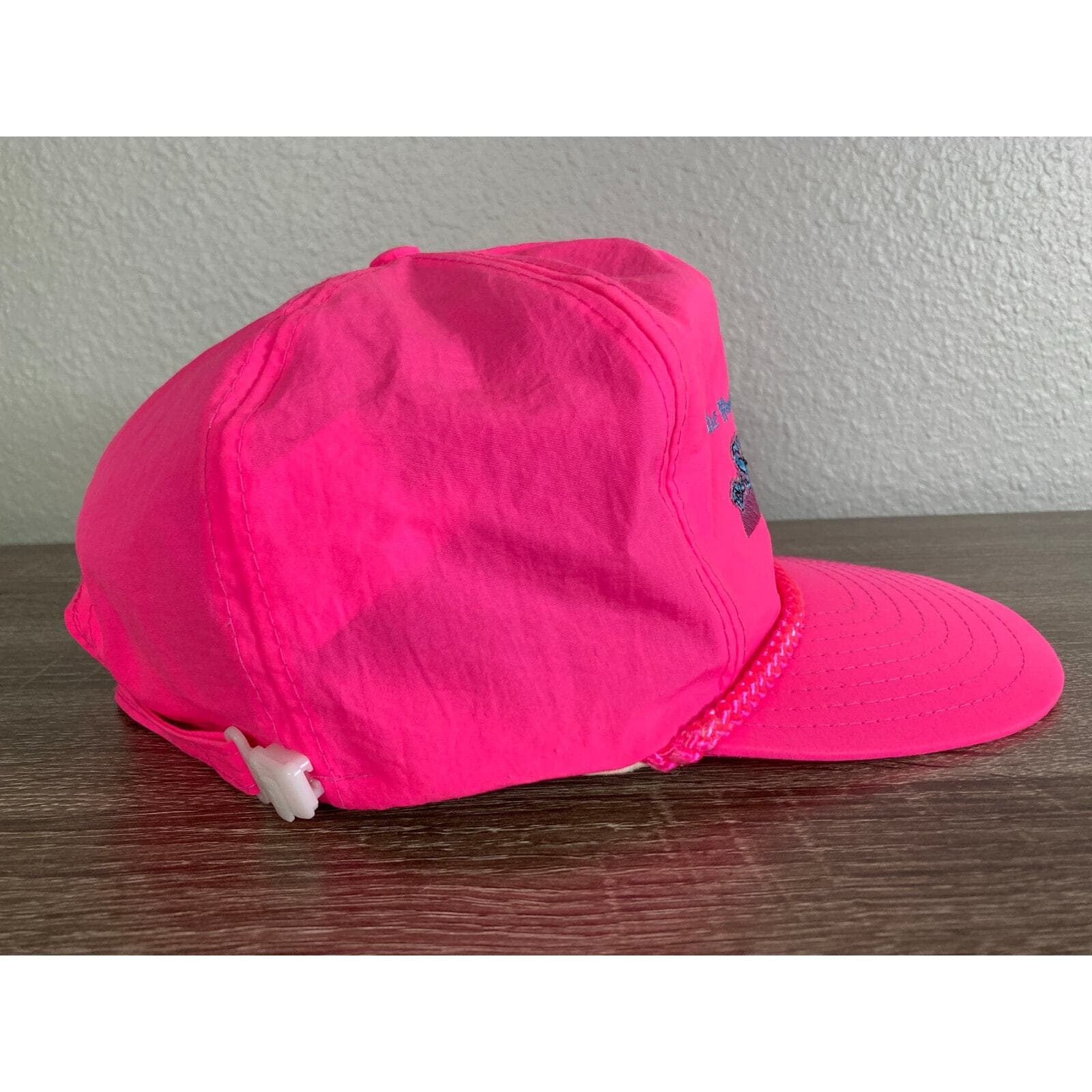 Vintage Shrine Circus Snapback Hat Neon Pink 90s Trucker Cap USA Made - Thumbnail 10