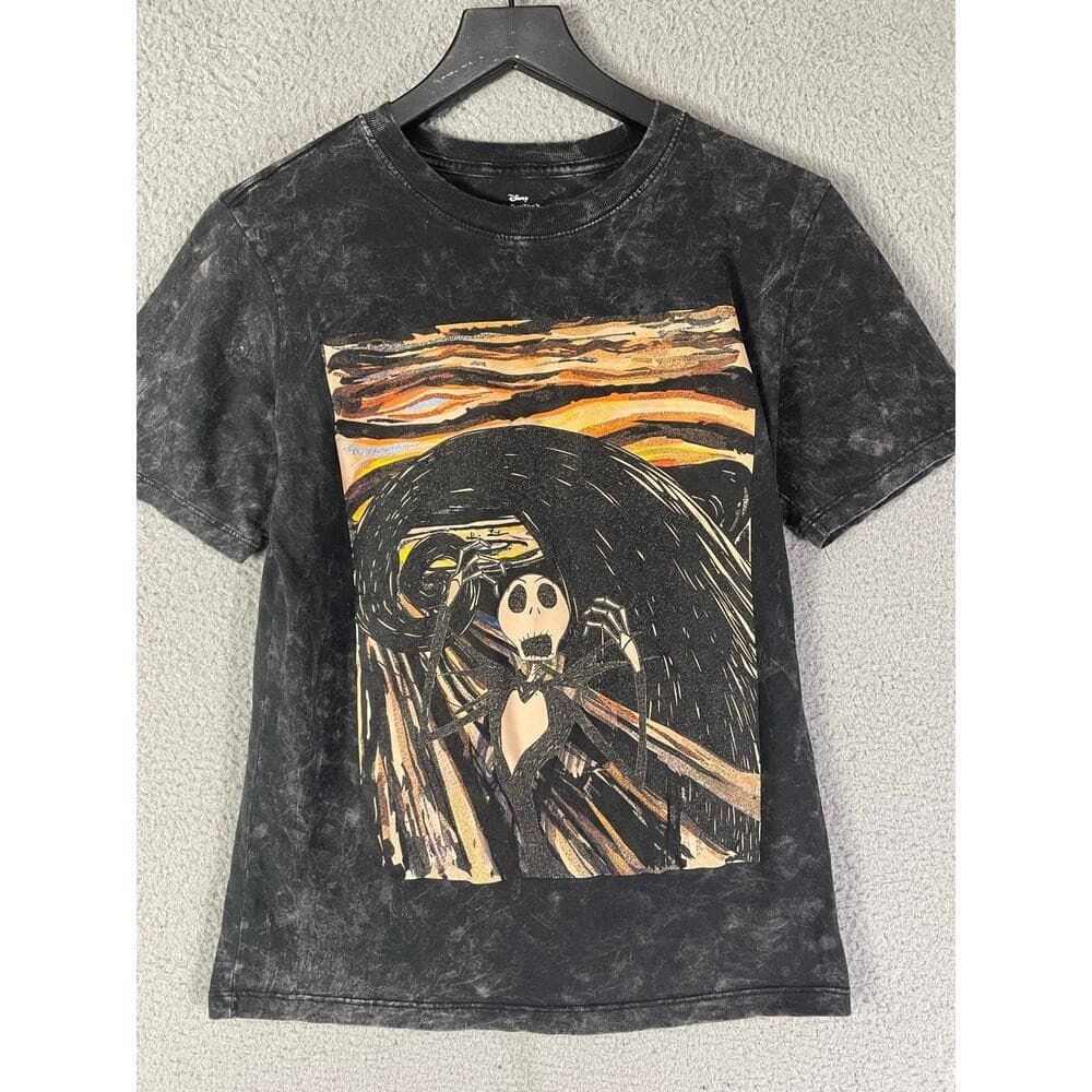 Tim Burton Nightmare Before Christmas Sally Graphic Tee Acid Wash XS Disney - Thumbnail 5