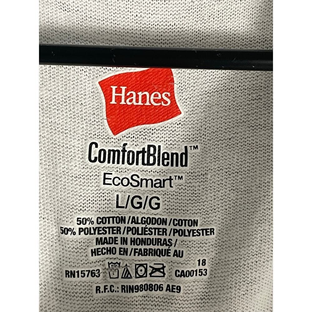 Hanes ComfortBlend White Polo Shirt 2-Pack Men's Large Cotton EcoSmart - Thumbnail 3