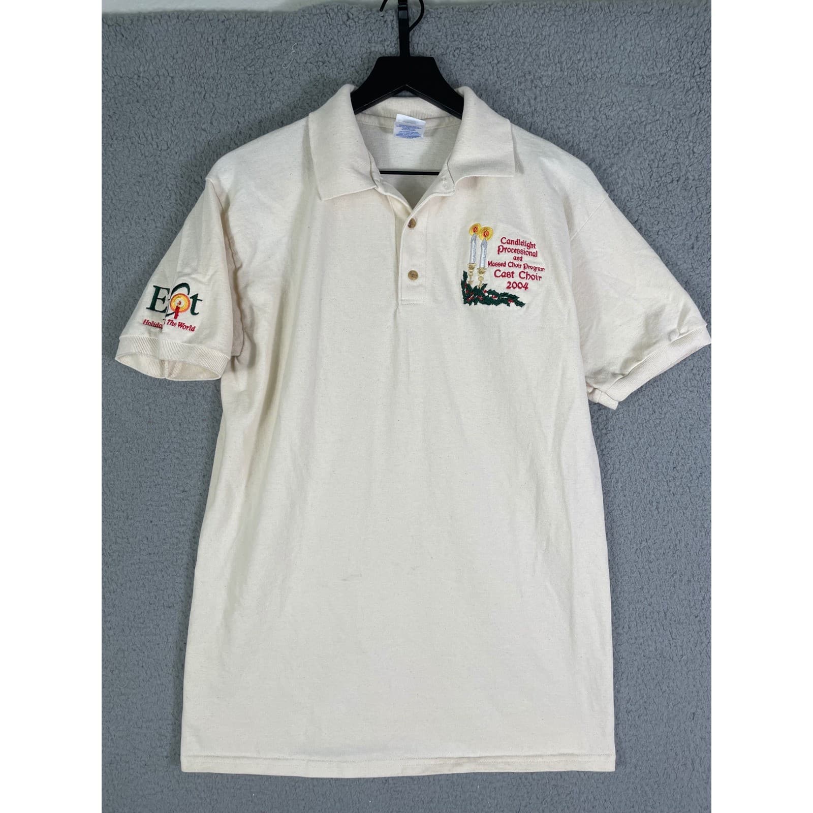 Disney EPCOT 2004 Cast Choir Polo Holidays Around World Shirt Adult M - Thumbnail 9