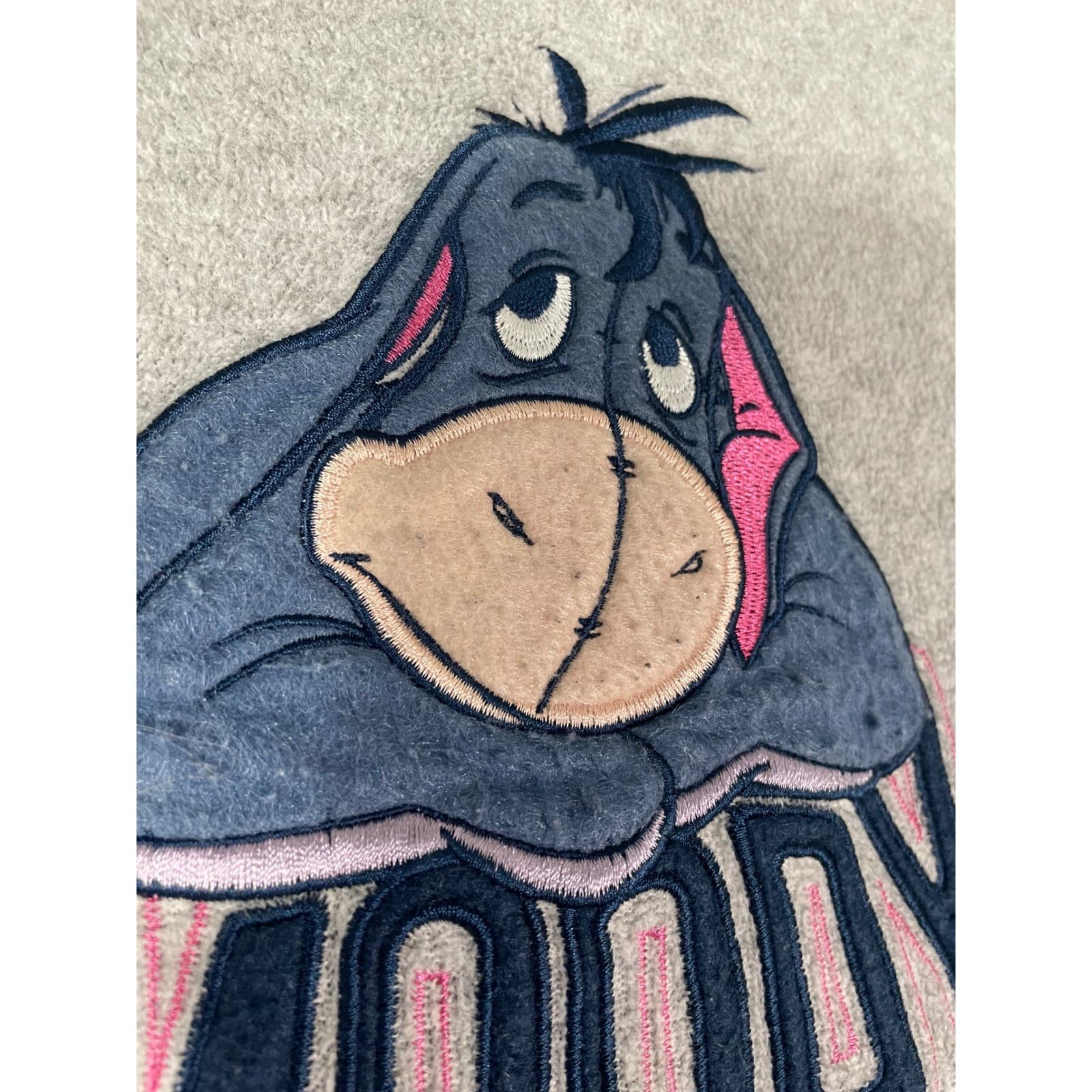 Disney Girls XL Gray Eeyore Moody Hoodie Pullover Kangaroo Pocket - Thumbnail 7