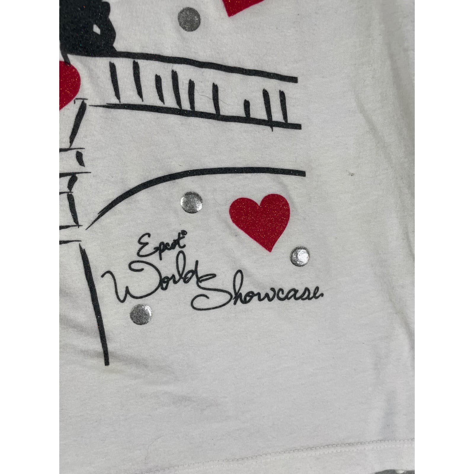 Disney Parks EPCOT World Showcase Paris Je T Aime Mickey Eiffel Tower Tee XL - Thumbnail 7