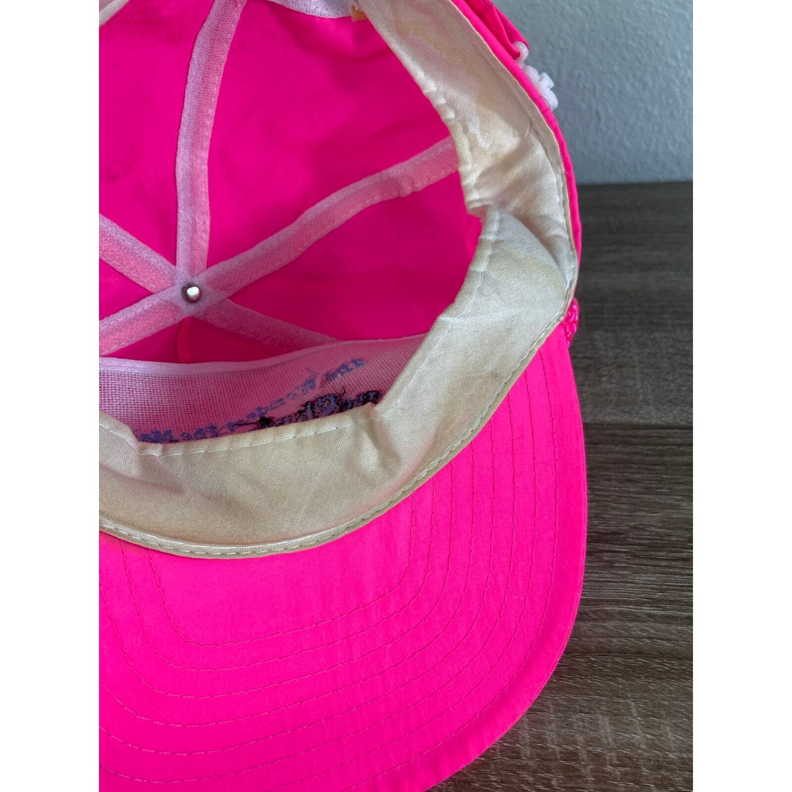 Vintage Shrine Circus Snapback Hat Neon Pink 90s Trucker Cap USA Made - Thumbnail 12