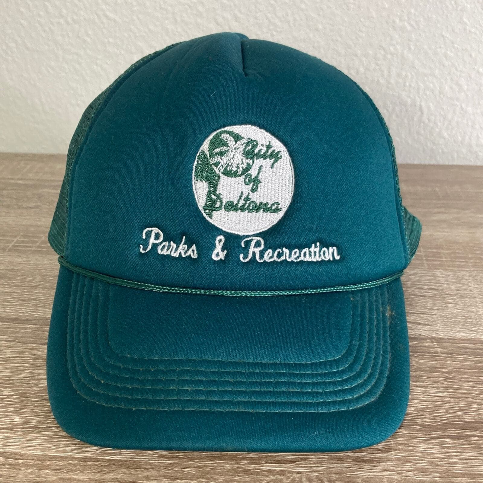 Vintage City of Deltona Parks & Rec Green Trucker Hat Snapback Unisex 90s - Thumbnail 10