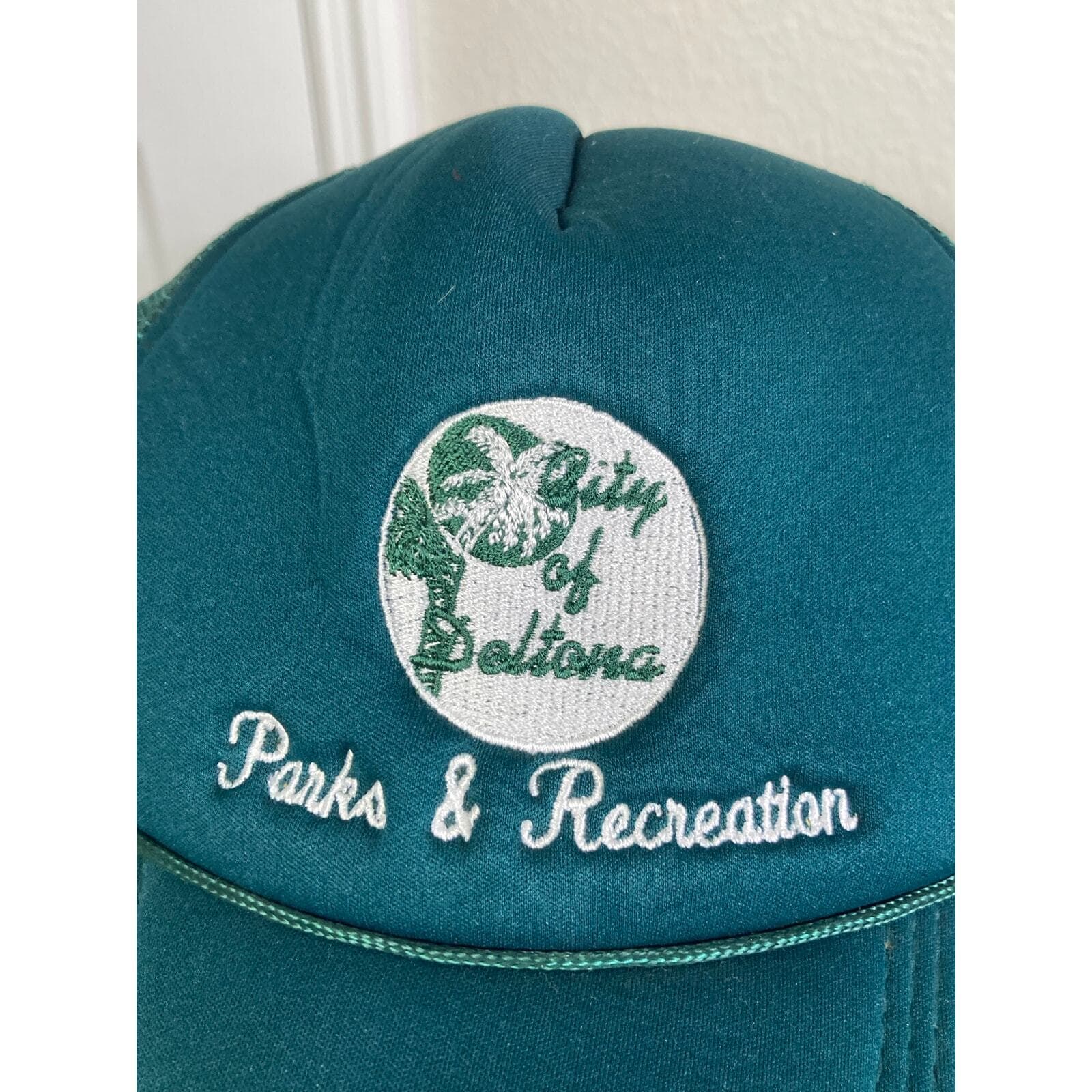 Vintage City of Deltona Parks & Rec Green Trucker Hat Snapback Unisex 90s - Thumbnail 7