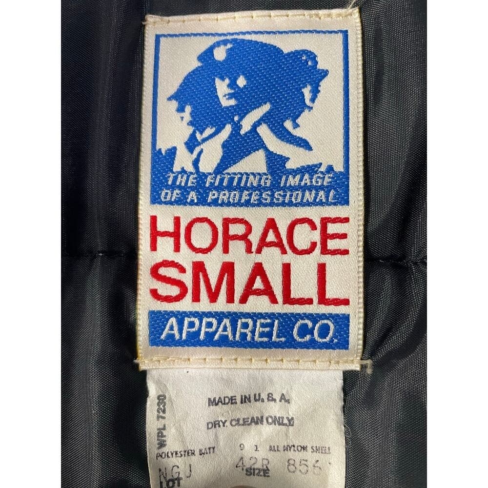 Horace Small USA Security Jacket 42R Black Uniform Coat Faux Fur Collar Vintage - Thumbnail 12