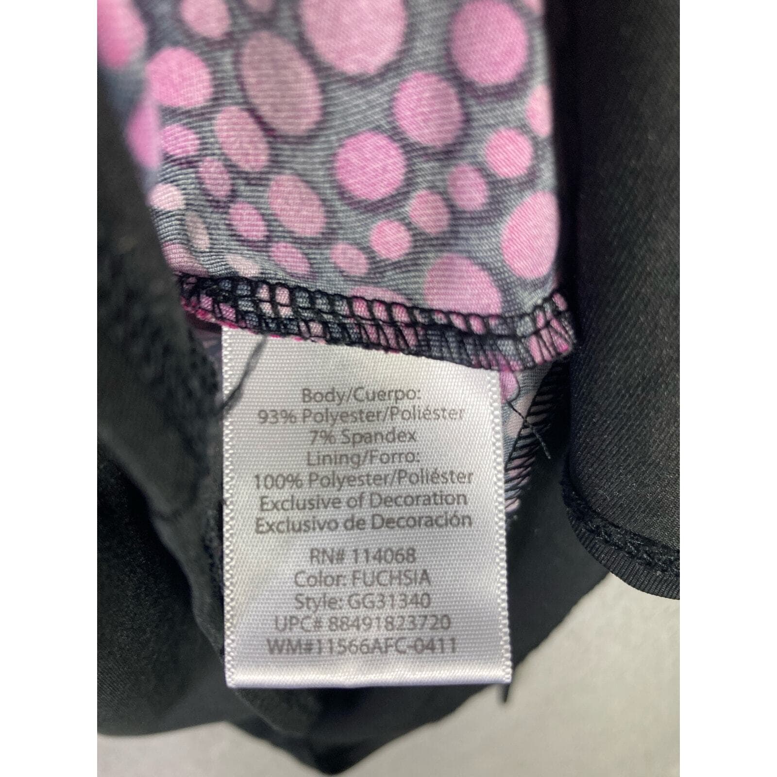George Girls Size 10 Pink & Black Abstract Geometric Party Dress - Thumbnail 3