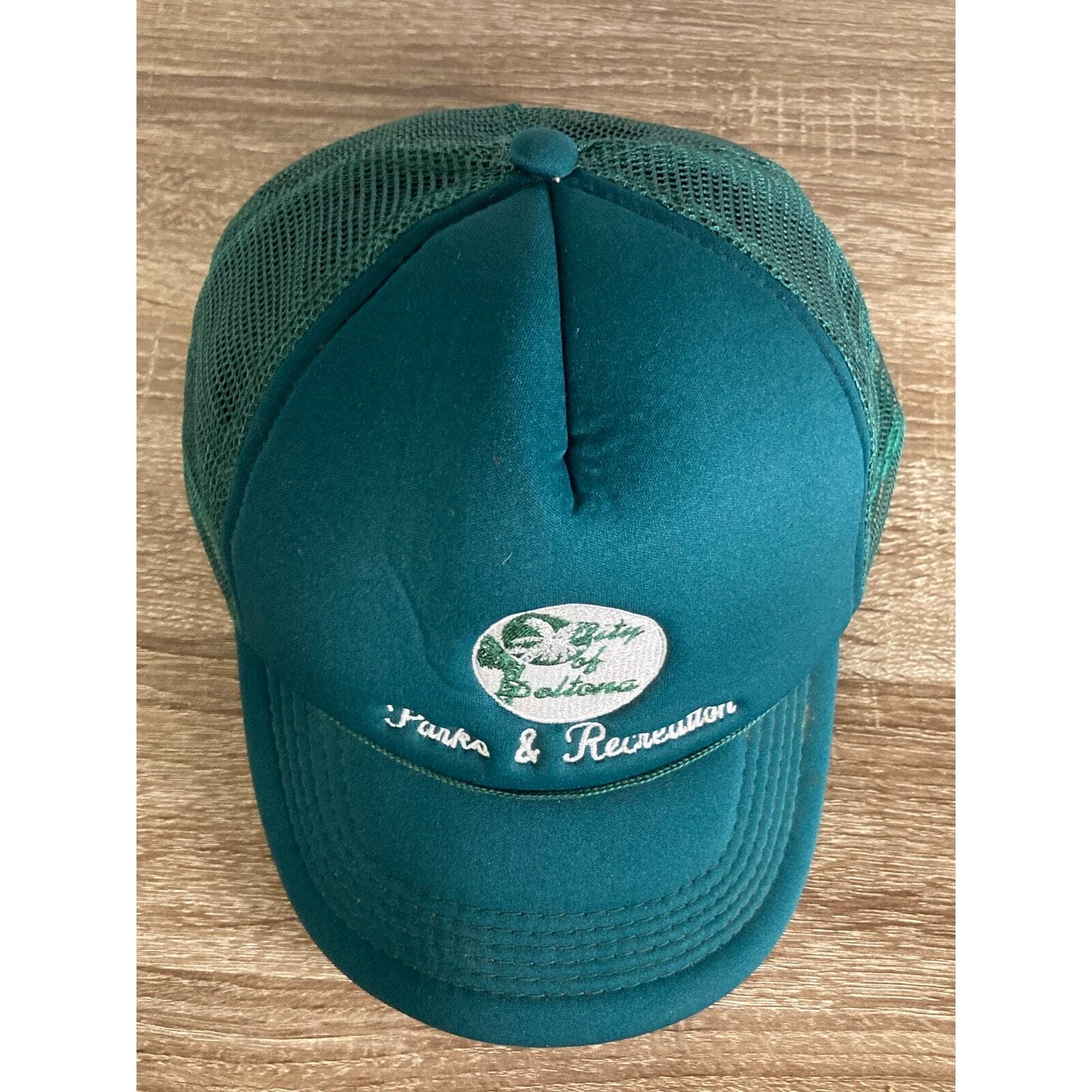 Vintage City of Deltona Parks & Rec Green Trucker Hat Snapback Unisex 90s - Thumbnail 5