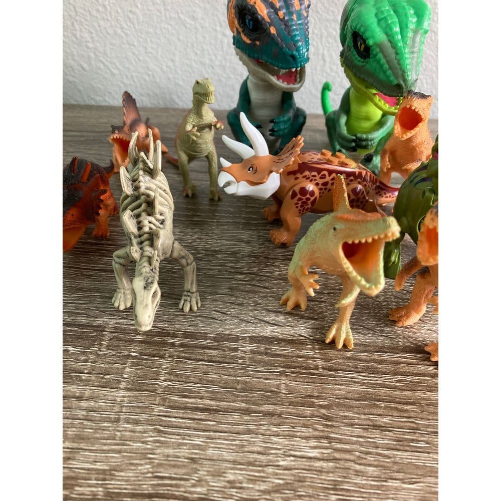 Dinosaur Action Figure Collection - T-Rex, Raptor & Prehistoric Creatures Set - Thumbnail 5