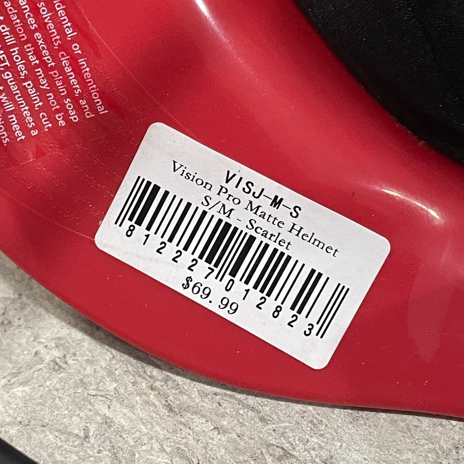 Rip-It Vision Pro Matte Softball Batting Helmet with Mask Scarlet Red S/M - Thumbnail 3