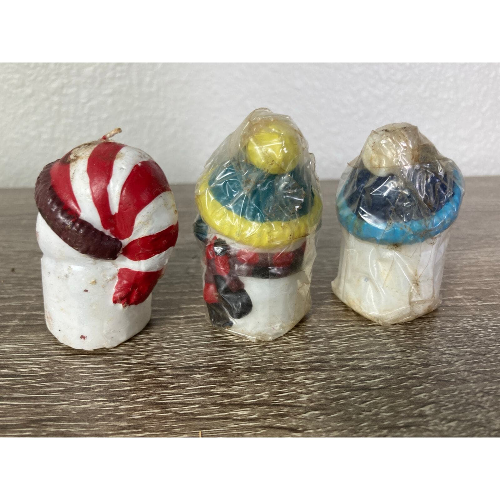 Vintage S' More Love Snowman Candles Set of 3 Christmas Decor - Thumbnail 5