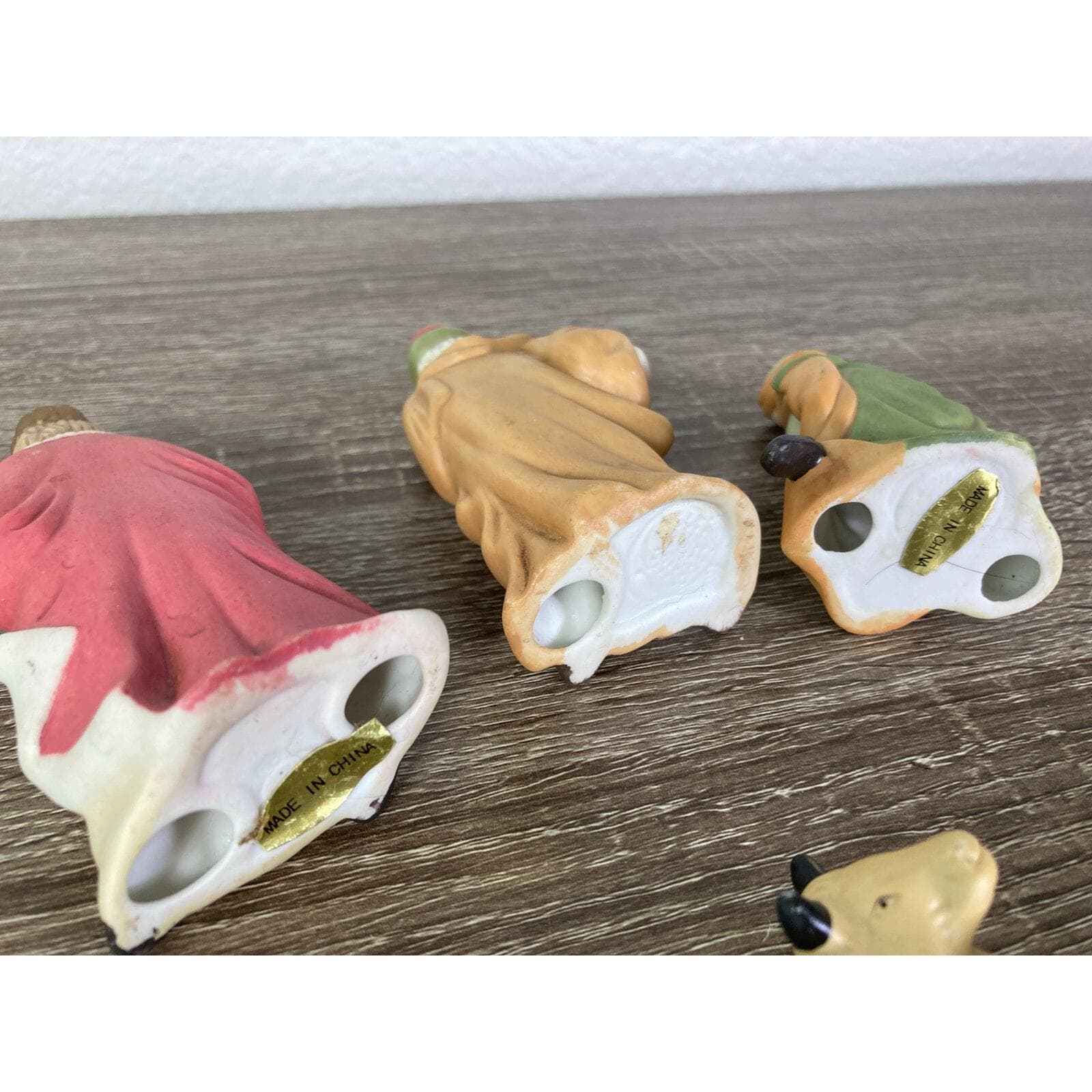 Vintage Nativity Figurine Set 5pc Christmas Decor Multicolor - Thumbnail 8