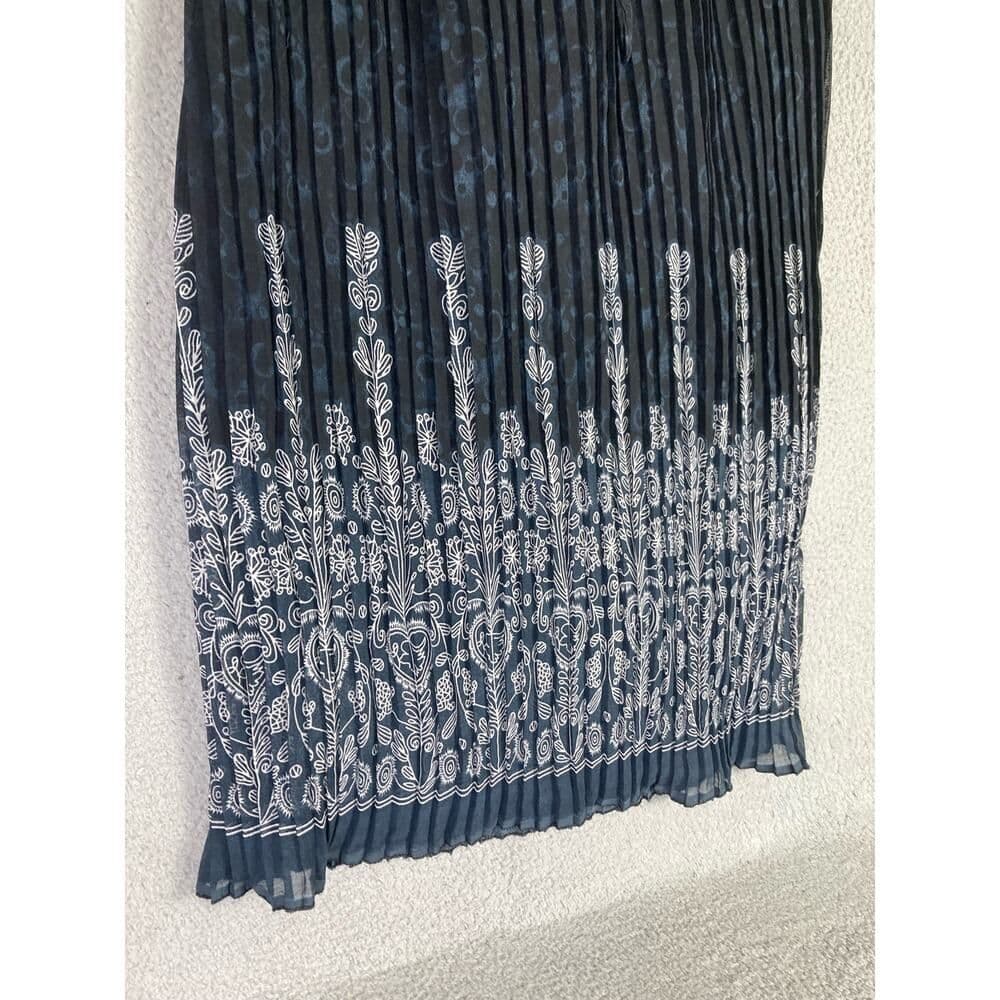 A New Day Women's M Floral Pleated Maxi Skirt Multicolor Casual - Thumbnail 5