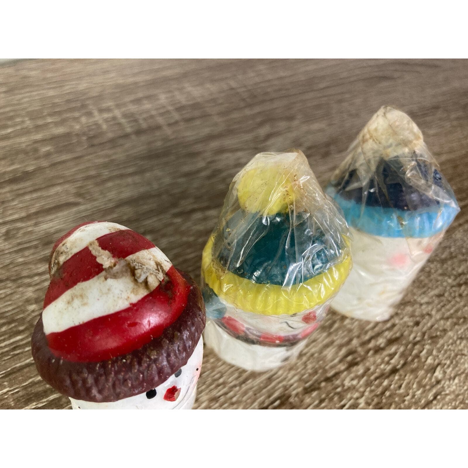 Vintage S' More Love Snowman Candles Set of 3 Christmas Decor - Thumbnail 3