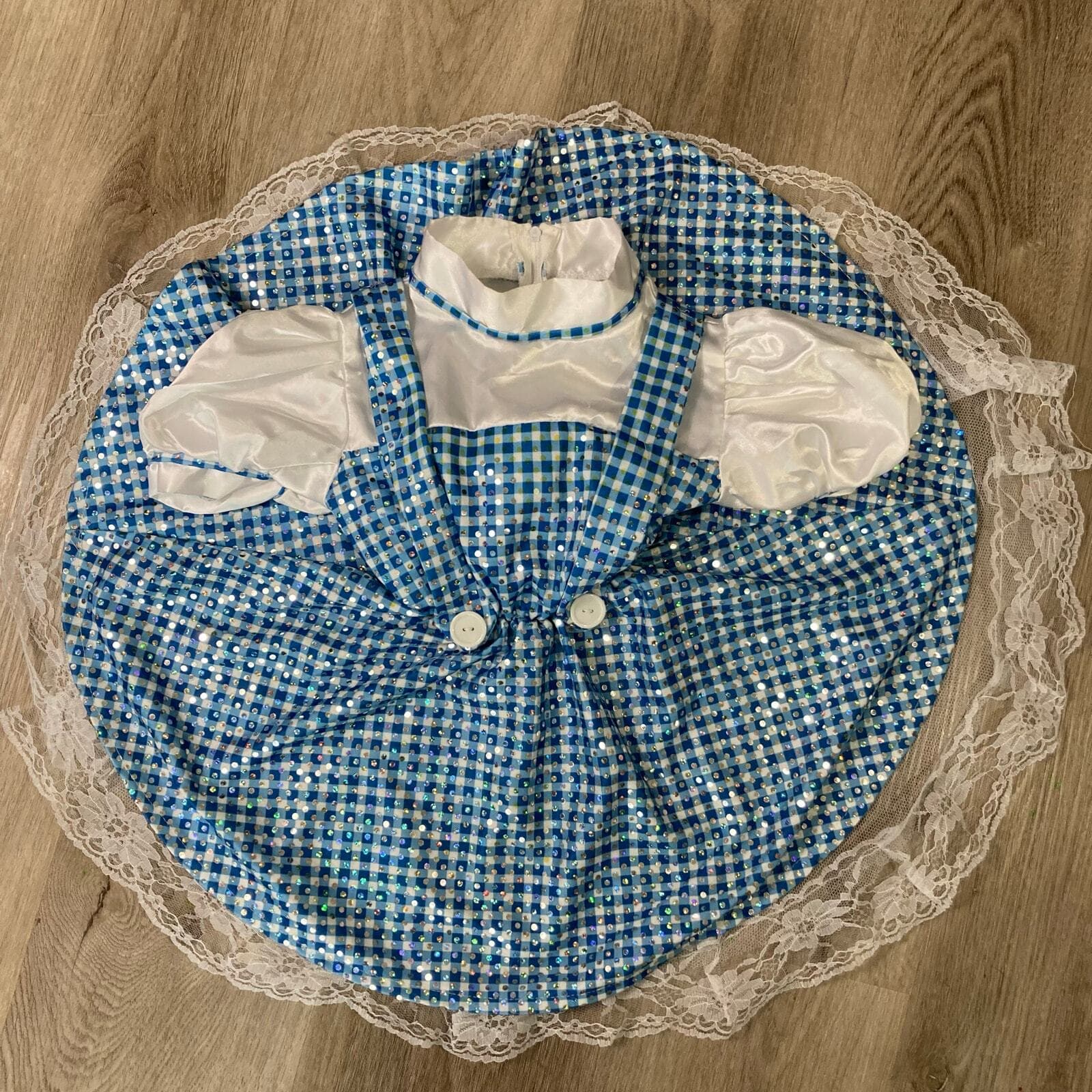 Rubies Girls Dorothy Costume Dress Size 4 Blue Wizard of Oz Party Outfit - Thumbnail 2