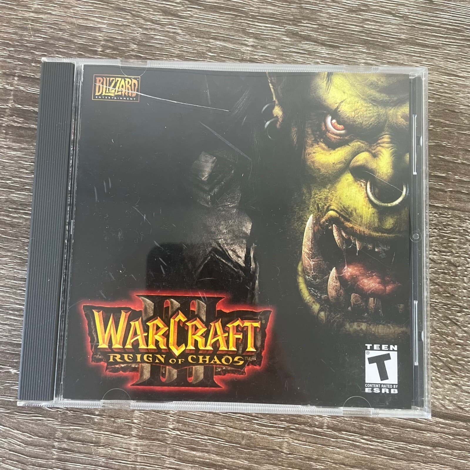 Warcraft III Reign of Chaos PC Mac 2002 Blizzard Orc Cover Art Vintage Game - Thumbnail 4