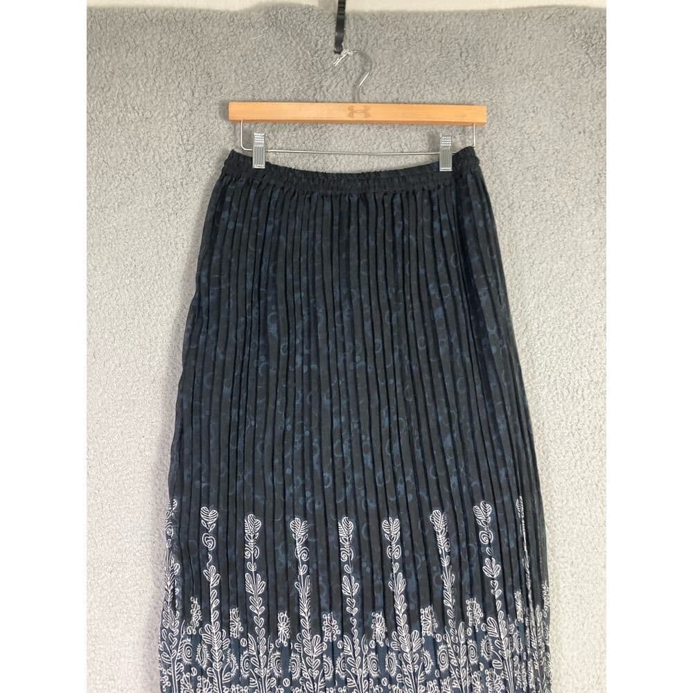 A New Day Women's M Floral Pleated Maxi Skirt Multicolor Casual - Thumbnail 10
