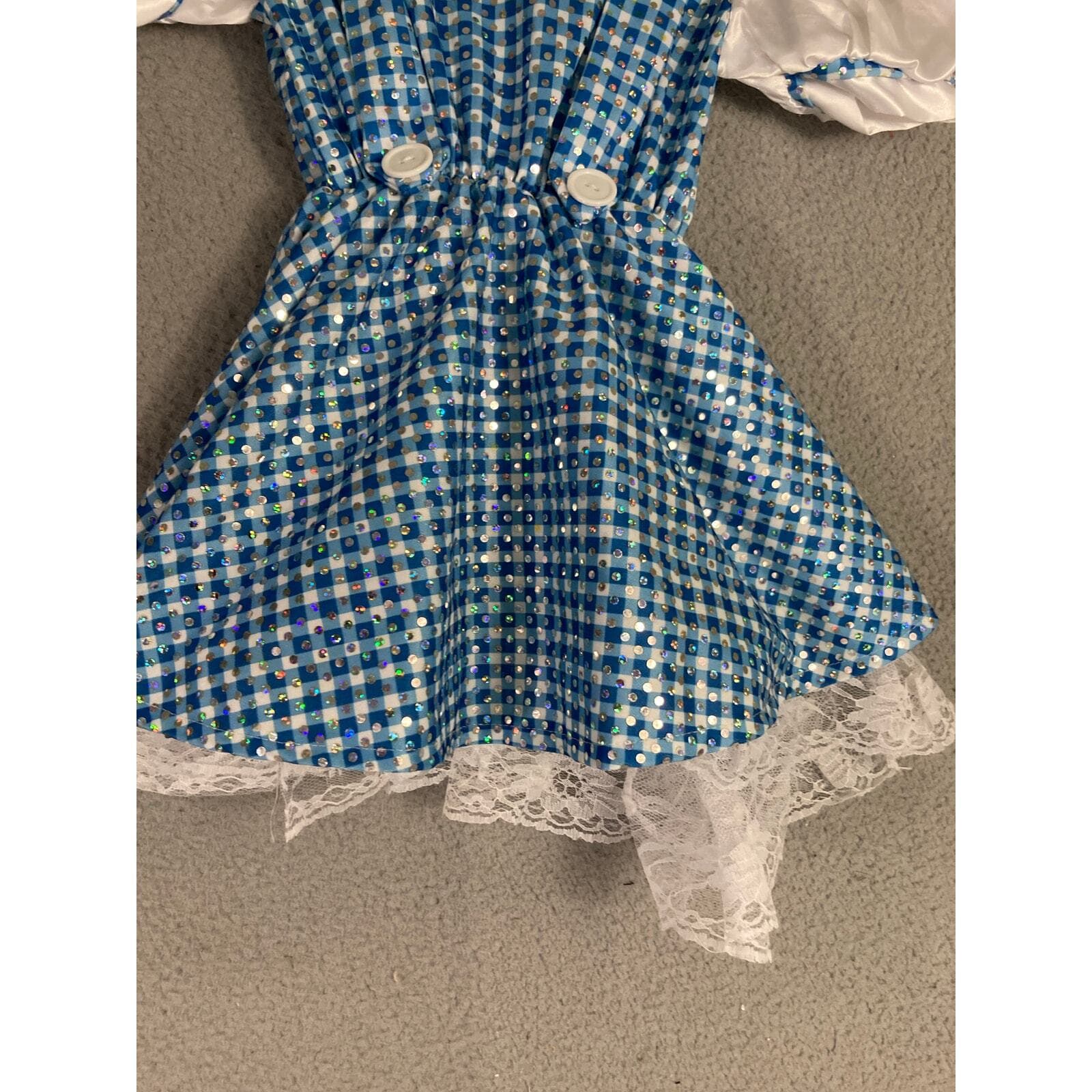 Rubies Girls Dorothy Costume Dress Size 4 Blue Wizard of Oz Party Outfit - Thumbnail 10